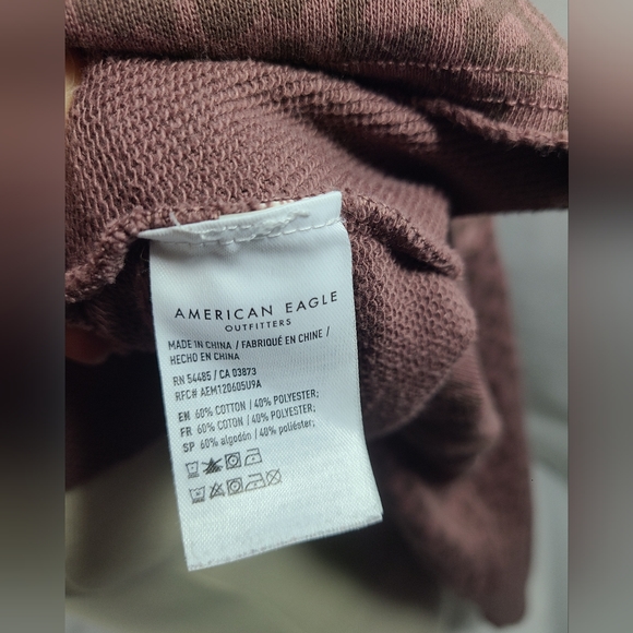 American eagle leopard print cropped sweater- Size small - Picture 5 of 5